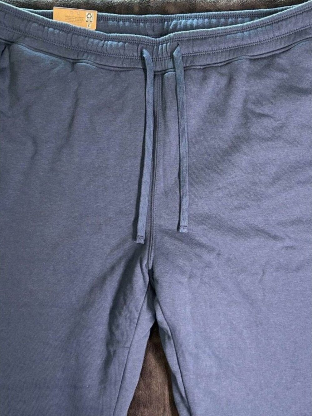 Eddie Bauer Faux Shearling Lined Jogger Pants Men’S Xxl Blue Drawstring